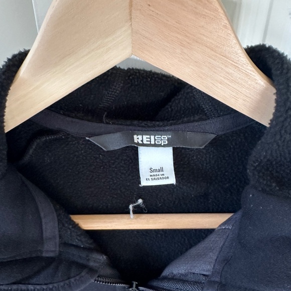 REI Black Zip-up with Hood, sz Small - Picture 3 of 3
